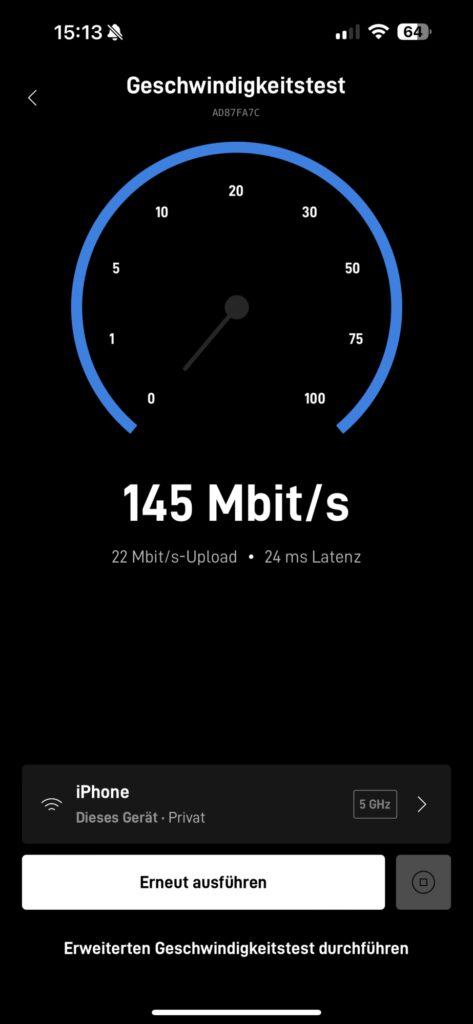 StarLink App speedtest